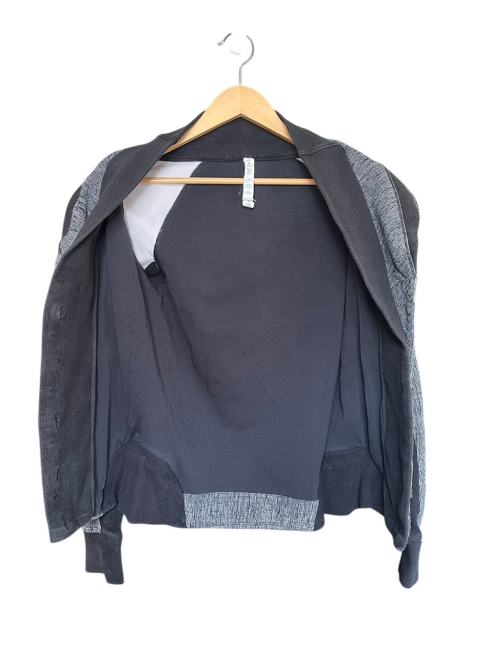 Lululemon To Class Jacket Black Dune Size 4 Stretch French Terry - Picture 14 of 16